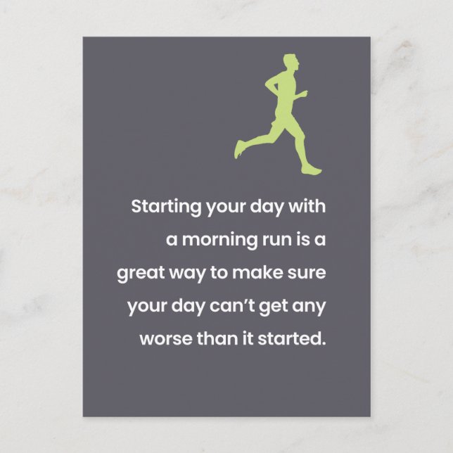 Exercise / Lazy Joke "Just for Fun" Postcard (Front)