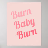 Exercise Motivation Burn Baby Pink
