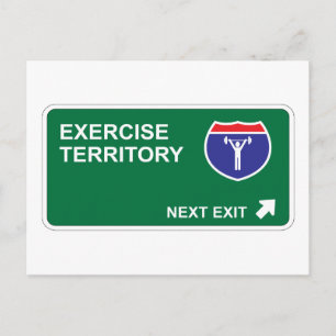 Exercise Next Exit Postcard