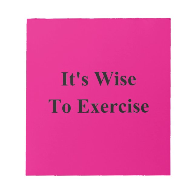 Exercise Notepad (Front)