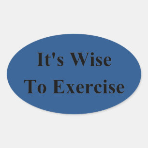 Exercise Oval Sticker