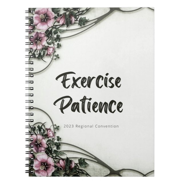 Exercise Patience | 2023 Regional Convention | JW Notebook (Front)