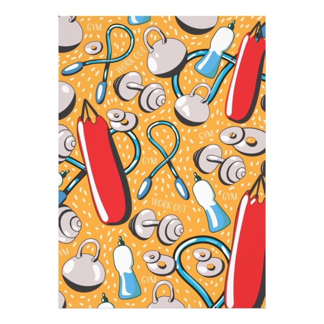 Exercise pattern photo print (Front)