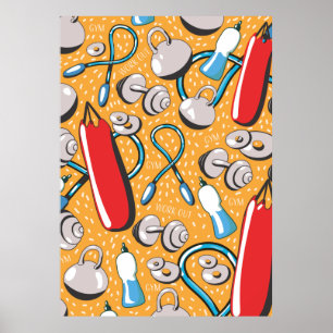 Exercise pattern poster