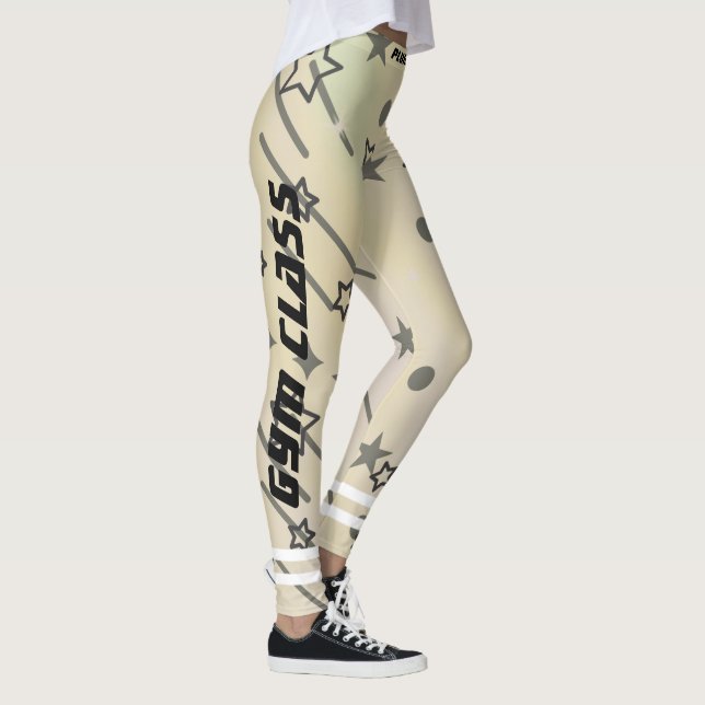 Exercise personalised stars pattern  leggings (Right)