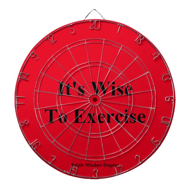 Exercise quote dartboard (Front)