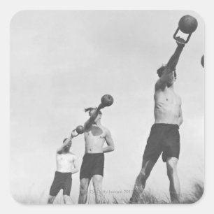 Exercise Square Sticker