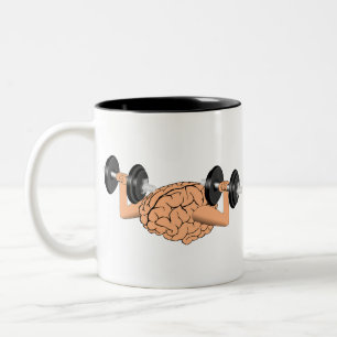 Exercise The Brain Two-Tone Coffee Mug