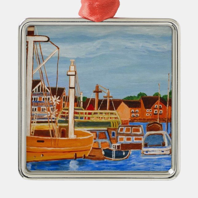 Exeter Devon England Metal Tree Decoration (Front)