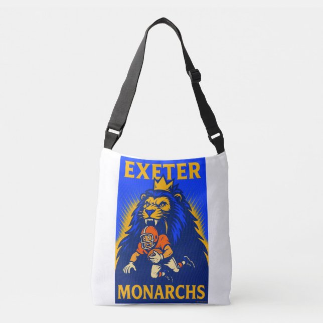 EXETER MONARCHS FOOTBALL - CALIFORNIA.   CROSSBODY BAG (Front)