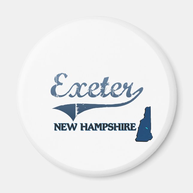 Exeter New Hampshire City Classic Magnet (Front)
