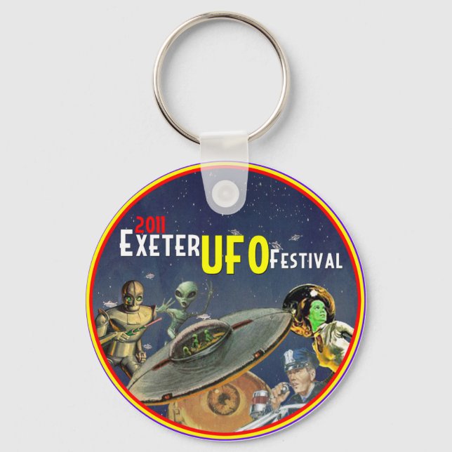 Exeter UFO Festival Key Ring (Front)