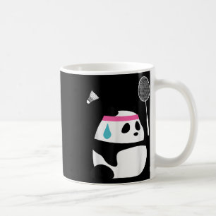 Exhausted Badminton Panda - Funny Cute Shuttle Ani Coffee Mug
