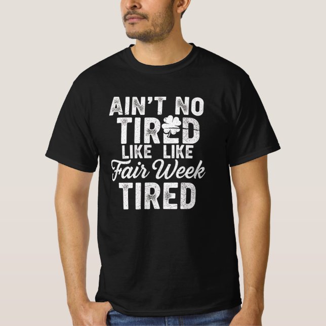 Exhausted But Happy Design  T-Shirt (Front)