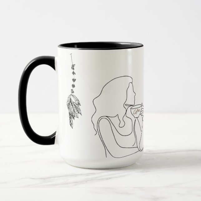 Exhausted but Trying Coffee Mug (Left)