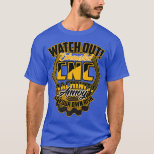 Exhausted CNC Machine Operator Machinist Funny T-Shirt