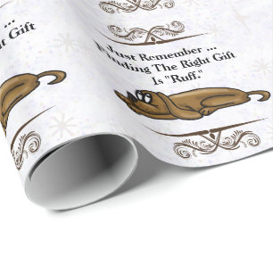 Exhausted Dog Any Occassion Gift Wrap