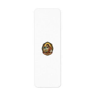 Exhausted Jesus Empty Protein Powder Tub Gym Humou Return Address Label