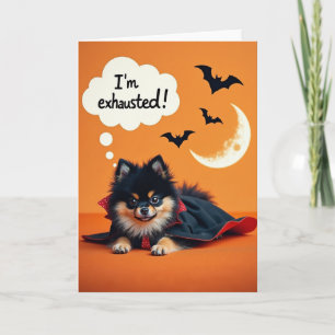 Exhausted Little Vampire Card