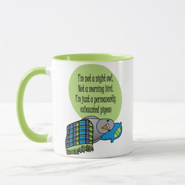 Exhausted Pigeon Mug (Left)
