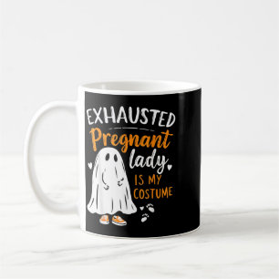 Exhausted Pregnant Lady Costume Spooky Mum To Be Coffee Mug