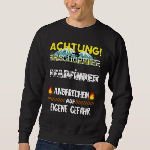 Exhausted Scout Camper Camping Scout Camping Sayin Sweatshirt