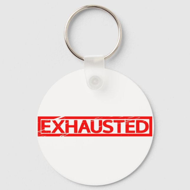 Exhausted Stamp Key Ring (Front)