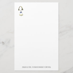 Exhausted Watercolor Doll 1 Stationery