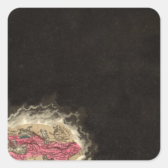 Exhibiting The Empire of Alexander 323 BC Square Sticker (Front)