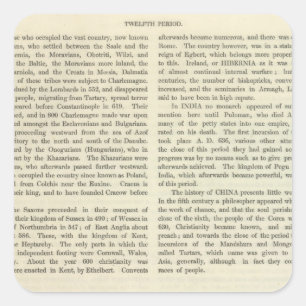 Exhibiting The Empire of Charlemagne 814 AD 2 Square Sticker