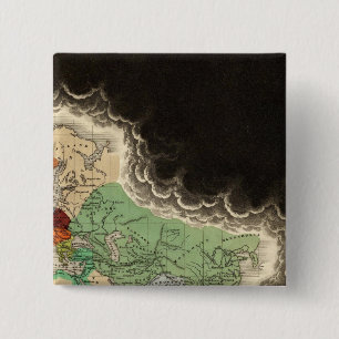 Exhibiting The Empire of Kublai Khan 1294 AD 15 Cm Square Badge