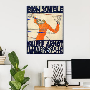 Exhibition at Arnot Gallery   Egon Schiele   Poster