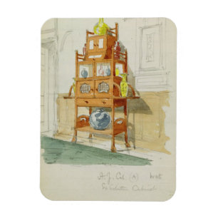 Exhibition Cabinet, c.1860s-70s (w/c & pencil on p Magnet