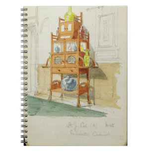 Exhibition Cabinet, c.1860s-70s (w/c & pencil on p Notebook