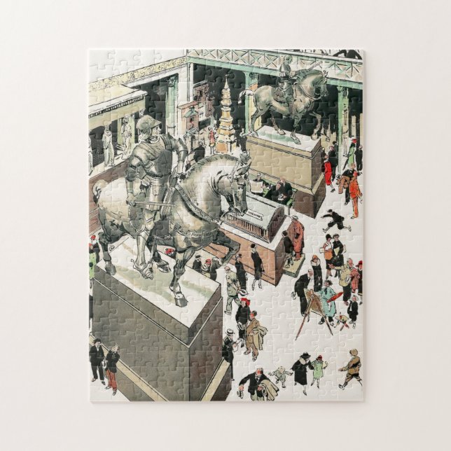 Exhibition, inside the Metropolitan Museum of Art  Jigsaw Puzzle (Vertical)
