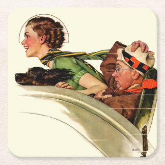 Exhilaration Square Paper Coaster