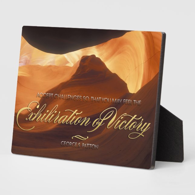 Exhiliration Of Victory Plaque (Side)
