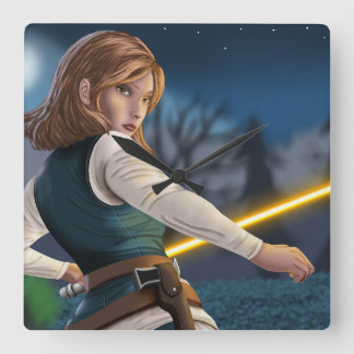 Exile Peacekeeper Cassandra Square Wall Clock