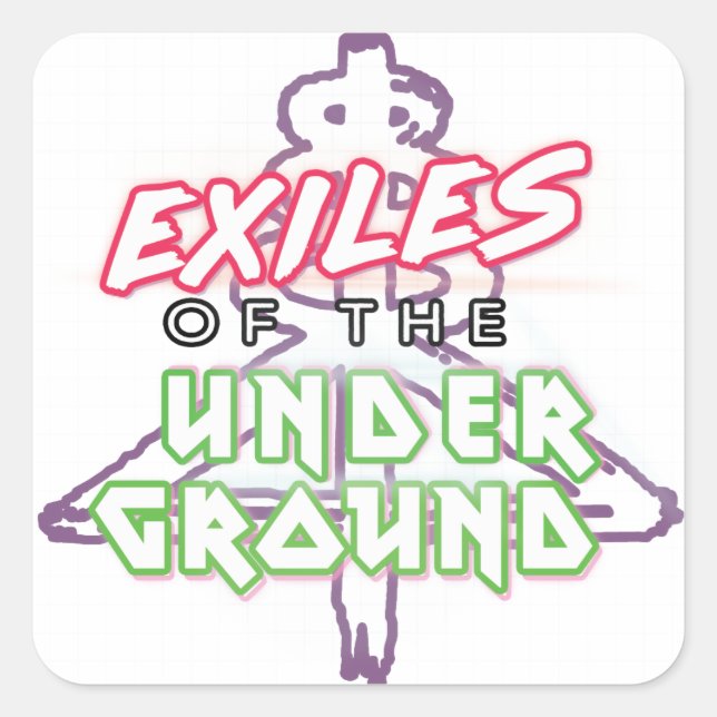 Exiles of the Underground White 20 Stickers Sheet (Front)