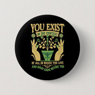 Exist In The Context Feminist Kamala Vote Blue 202 6 Cm Round Badge