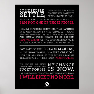 Exist No More Manifesto Poster Large Blk