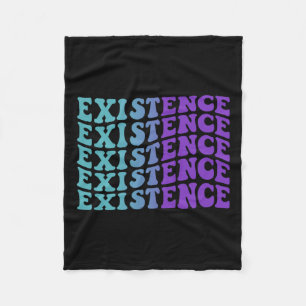 Existence Suicide Prevention Mental Health Awarene Fleece Blanket