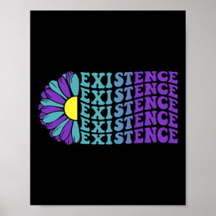 Existence Suicide Prevention Mental Health Awarene Poster
