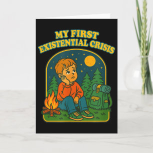 Existential Crisis Funny Blackcraft Dark Humour Go Card