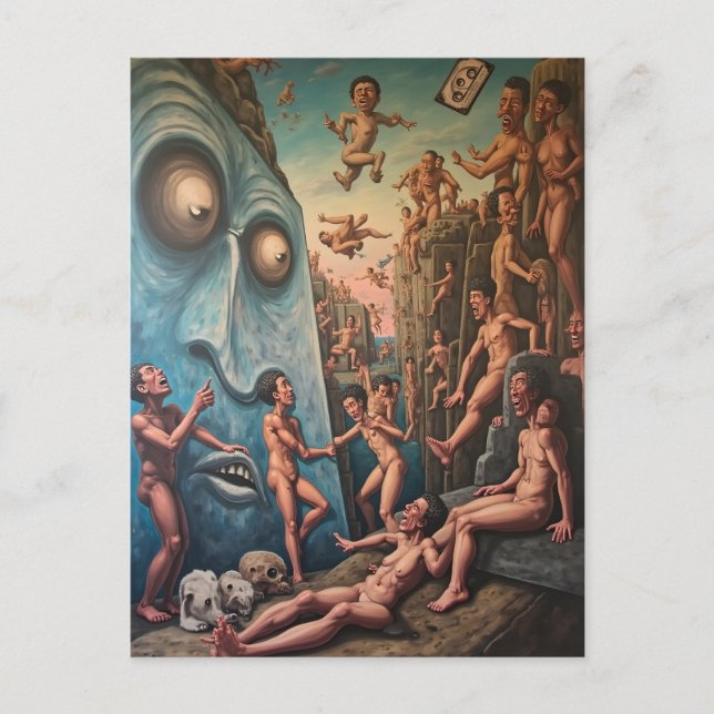 Existential Descent Postcard (Front)