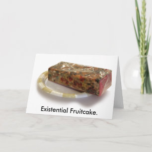 Existential Fruitcake Holiday Card