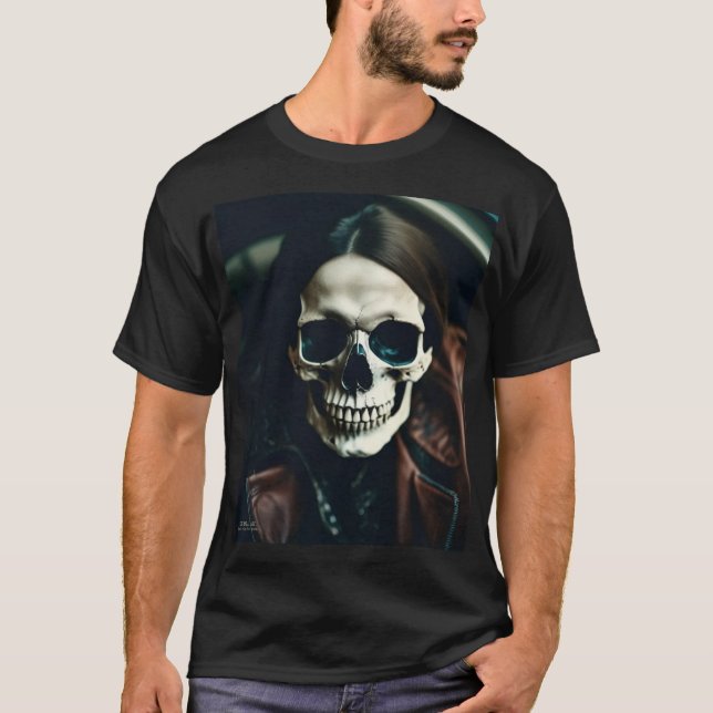EXISTENTIAL LITE 'Kev' Skull T-Shirt (Front)