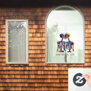 EXISTENTIAL LITE Kissing Skeletons Transparent
