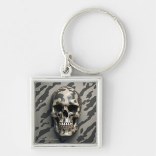 EXISTENTIAL LITE Memento Mori Camo Skull Key Ring