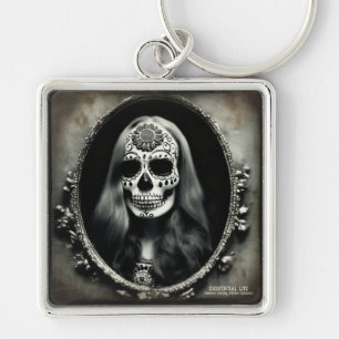 EXISTENTIAL LITE Vintage Femme Skull 5 Key Ring